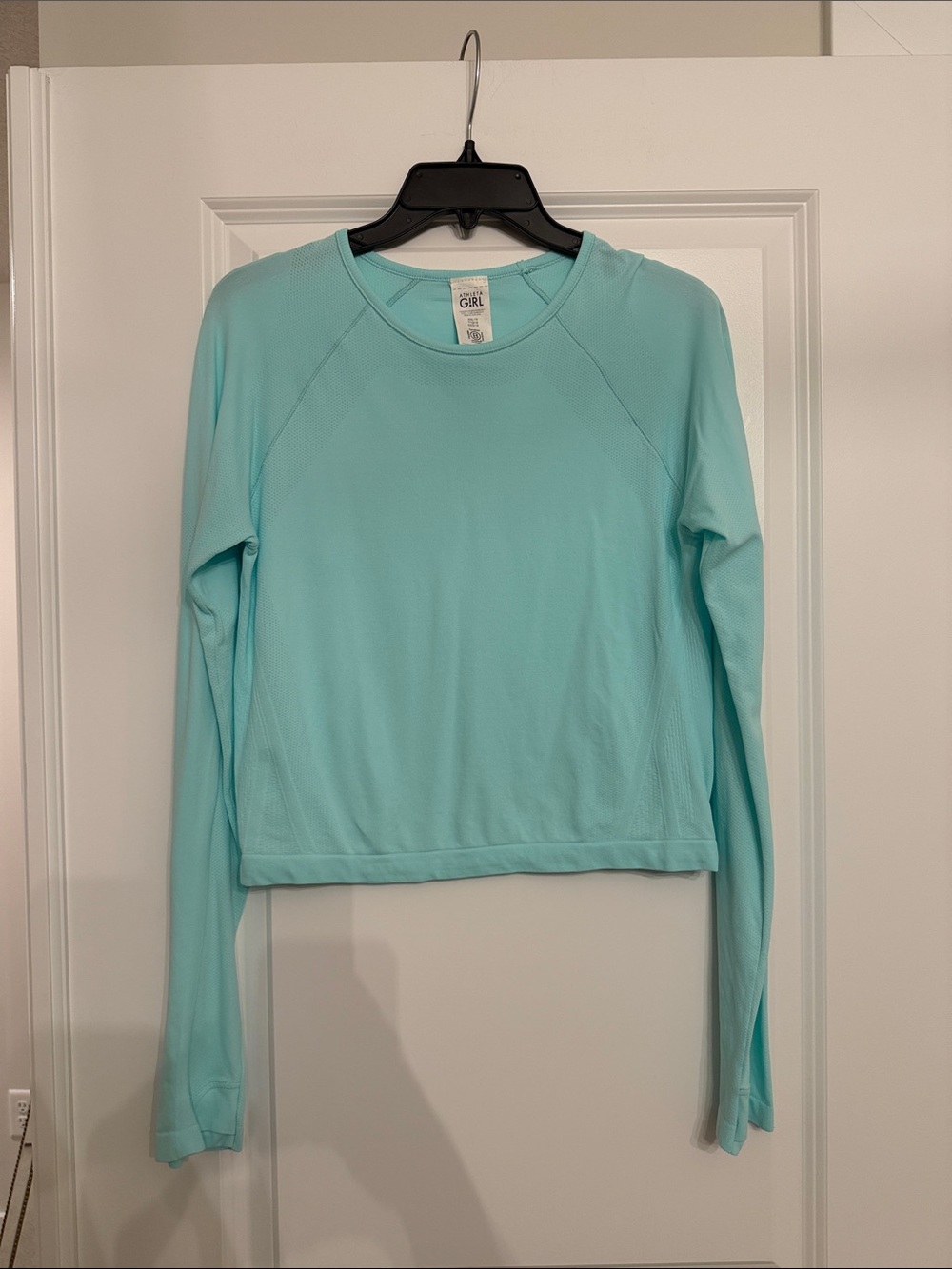 Athleta Girl top in light turquoise
